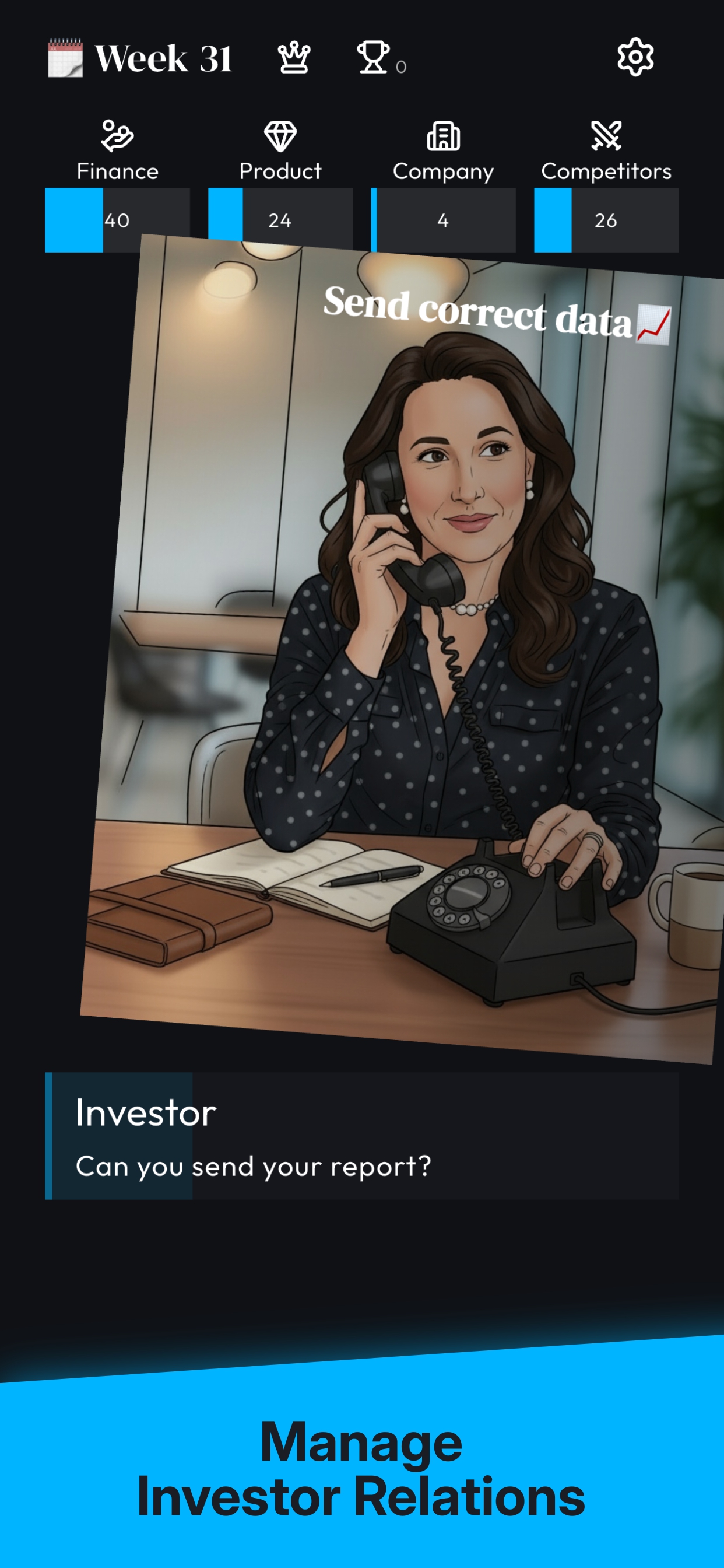 Founder's RPG: Tycoon business survival game screenshot showing auto clicker and strategy gameplay